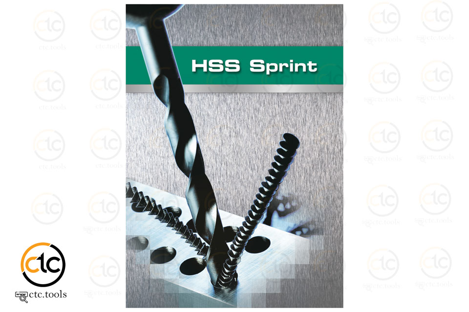 عکس رسمی مته HSS Sprint آهن سایز 4.5 آلپن اتریش در دریل کردن بی نقص و براده برداری عالی